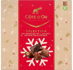 Côte d'Or chocolat calendrier de l'Avent, boîte de 235 g