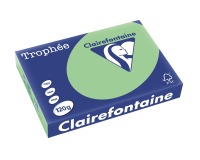 Clairefontaine Trophée Pastel, papier couleur, A4, 120 g, 250 feuilles, vert nature