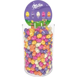 Milka oeufs de Pâques, tube de 3 kg, goût assortis