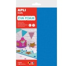 Apli Kids foam rubber sheet 20 x 30 cm, pack of 10 assorted color sheets