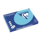 Clairefontaine Trophée Pastel, papier couleur, A3, 120 g, 250 feuilles, bleu vif