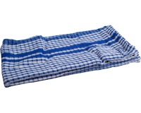 Handdoek, ft 50 x 70 cm, gewafeld, blauw, pak van 3 stuks