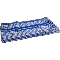 Handdoek, ft 50 x 70 cm, gewafeld, blauw, pak van 3 stuks