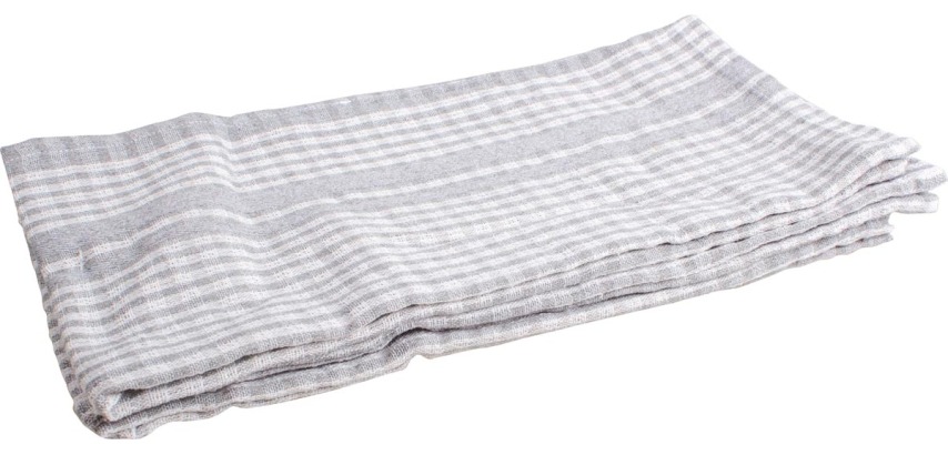 Hand towels, 50 x 70 cm, embossed, gray, pack of 3 pieces