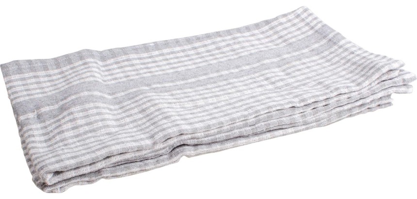 Hand towels, 50 x 70 cm, embossed, gray, pack of 3 pieces
