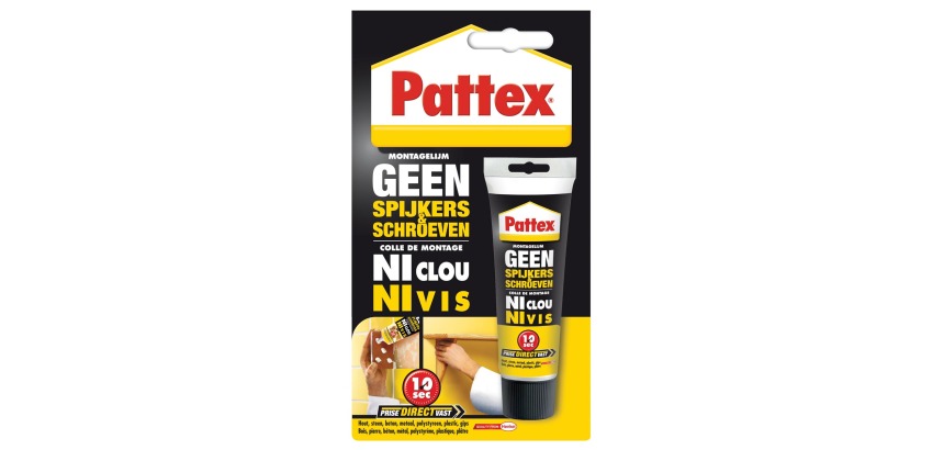 Pattex colle de montage Ni Clou Ni Vis, tube de 50 g, sous blister