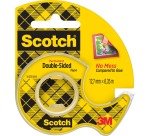 Scotch double-sided tape 12.7 mm x 6.3 m, dispenser + roll
