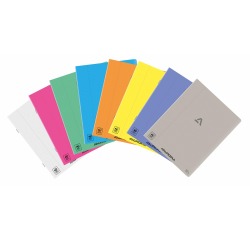 Aurora Writing 80 cahier, agrafé, ligné + marge, 72 pages, A5, PP transparent