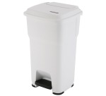 Vileda poubelle à pédale Hera 60 l, blanc