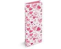 Sac cadeau Listen To Your Heart, pour bouteille, 9 x 36 x 13 cm