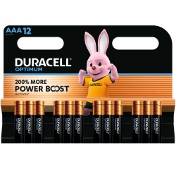 Pile Duracell Optimum 12x AAA