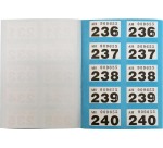 Pukka Pad genummerde loterij- en garderobetickets 1-500