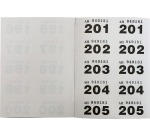 Pukka Pad genummerde loterij- en garderobetickets 1-500