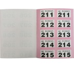 Pukka Pad genummerde loterij- en garderobetickets 1-500