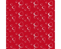 Papier cadeau Silver Hearts, 70 cm x 2 m