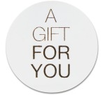Printed label, on roll, diameter 39 mm, 500 pieces, A Gift For You