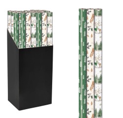 Papier cadeau Noël Luxe, 70 cm x 2 m, couleurs assorties