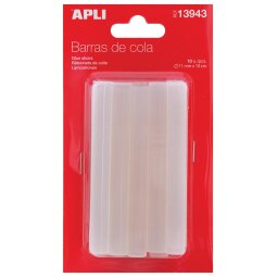 Apli bâtonnets de colle 11 mm, blister de 10 pièces