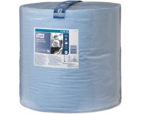 Tork Heavy Duty papier de nettoyage rouleau 2-plis, système W1, bleu