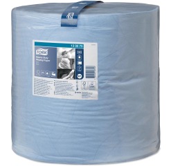 Tork Heavy Duty papier de nettoyage rouleau 2-plis, système W1, bleu