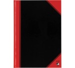 Cahier de notes Bantex noir/rouge A4 ligné 70g 96 feuilles