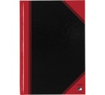 Cahier de notes Bantex noir/rouge A6 ligné 70g 96 feuilles
