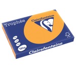 Clairefontaine Trophée Pastel, papier couleur, A3, 120 g, 250 feuilles, clémentine