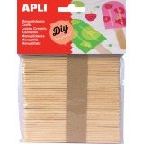 Apli houten sticks, blister met 50 stuks