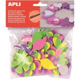 Apli Kids fleurs adhésifs avec paillettes, blister de 48 pièces