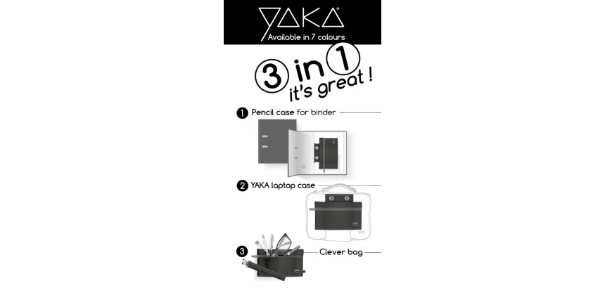 Yaka 3-in-1 case pouch, blue