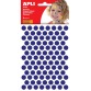 Apli Kids stickers, cirkel diameter 10,5 mm, blister met 528 stuks, blauw