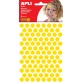 Apli Kids gommettes, cercle diamètre 10,5 mm, pochette de 528 pièces, jaune