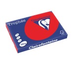 Clairefontaine Trophée Intens, papier couleur, A3, 120 g, 250 feuilles, rouge corail