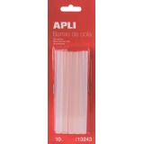 Apli transparante lijmpatronen 7,5 mm, blister met 10 stuks