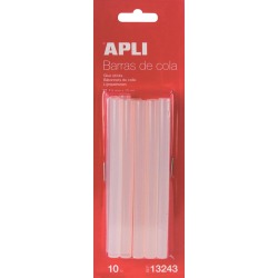 Apli transparante lijmpatronen 7,5 mm, blister met 10 stuks