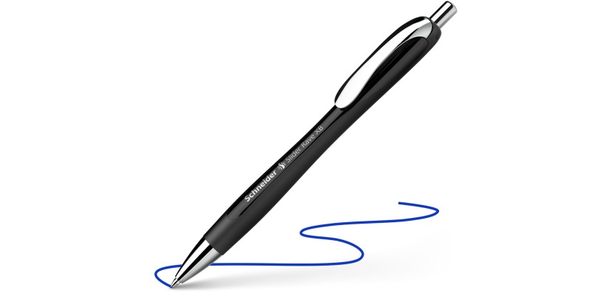 Schneider stylo bille Slider Rave, pointe extra large, encre bleu, noir