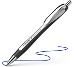 Schneider ballpoint pen Slider Rave, extra large tip, blue ink, white/black