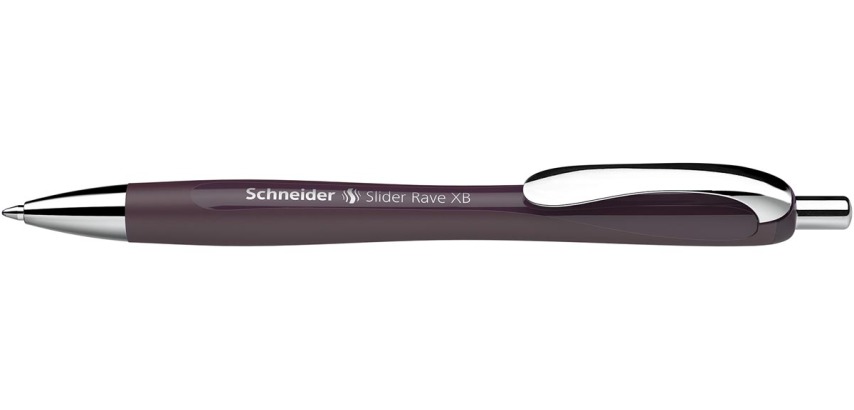 Schneider stylo bille Slider Rave Trend Edition, pointe extra large, encre bleu, plum