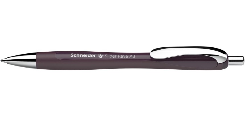 Schneider stylo bille Slider Rave Trend Edition, pointe extra large, encre bleu, plum