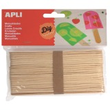 Apli jumbo houten sticks, blister met 40 stuks