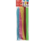 Apli caterpillars, blister pack of 50 pieces in assorted fluorescent colors