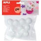 Apli boule en polystyrène, diamètre 25 mm, sachet de 10 pièces