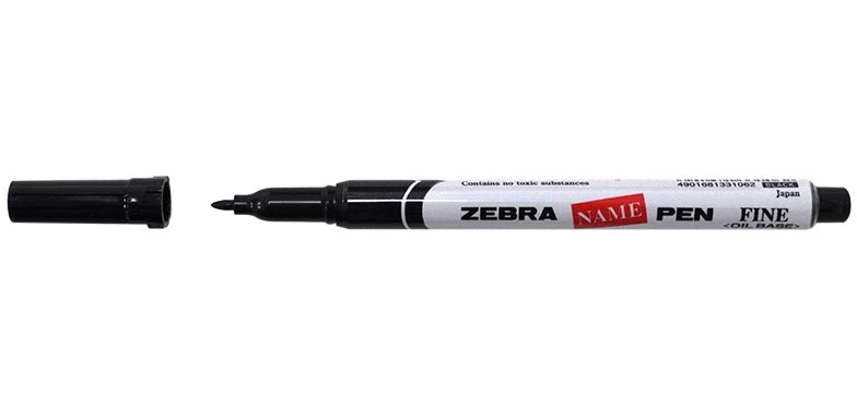 ZEBRA fabric marker, fine, black