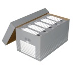 Elba boîte à archives, ft 37 x 62,2 x 32,2 cm gris et blanc, paquet de 5