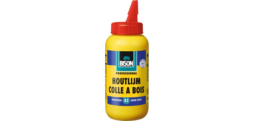 Bison colle à bois Original, blanc, flacon de 250 gram