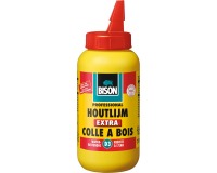 Bison colle à bois Extra, blanc, flacon de 250 gram