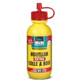 Bison colle à bois topspeed, flacon de 75 ml, extra blanc