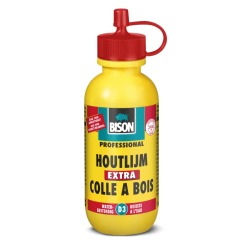 Bison colle à bois topspeed, flacon de 75 ml, extra blanc
