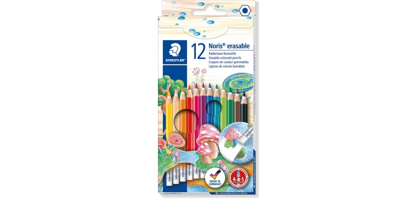 Staedtler crayon de couleur Noris Club effaçable 12 crayons
