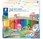 Staedtler Noris Club erasable colored pencil set, 24 pencils